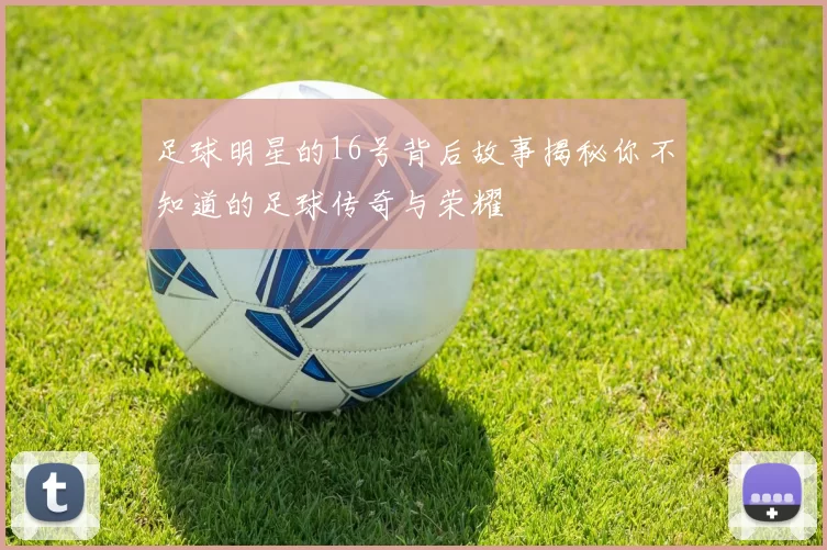 足球明星的16号背后故事揭秘你不知道的足球传奇与荣耀