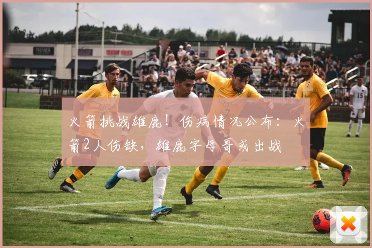火箭挑战雄鹿！伤病情况公布：火箭2人伤缺，雄鹿字母哥或出战