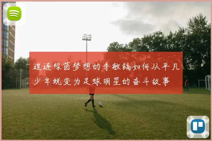 追逐绿茵梦想的李敏镐如何从平凡少年蜕变为足球明星的奋斗故事